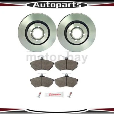 For Volkswagen Corrado 1990 1991 1992 Front Brake Pads and Rotors Brembo - Image 1 of 4