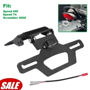 For Scrambler 400X Speed 400 Speed T4 Adjustable Tail Tidy License Plate Holder - Picture 1 of 24