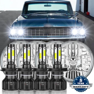 4X 5 3/4" 5.75 inch LED Hi/Lo Headlight Lamp For Ford Galaxie 500 1962-1974 - Image 1 of 4