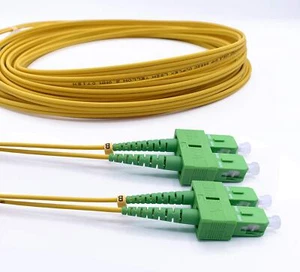 ® - Câble à Fibre Optique SC/APC à SC/APC OS2 Monomode Duplex 9/125um LSZH20M - Photo 1/7