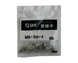 SMC FITTING NIPPLE STAILESS STEEL BODY TUBE 6MM MS-5H-4 NEW LOT OF 30 - Picture 1 of 2