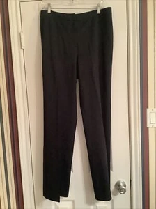 Lafayette 148 New York  Black Stretch Wool Trouser Pants -Career - Size 10 - Picture 1 of 7