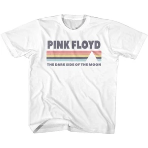 Pink Floyd Kids T-Shirt The Dark Side of the Moon White Tee - Picture 1 of 2