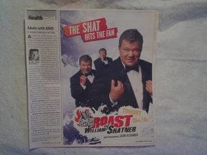 2006 COMEDY CENTRAL ROAST OF WILLIAM SHATNER TV AD PRINT,Jason Alexander,shat - Picture 1 of 2
