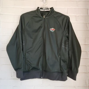 Chaqueta deportiva Minnesota Wild manga larga cremallera completa verde nivel de desgaste talla XL - Imagen 1 de 7