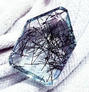 97.60 Ct Loose Gemstone Rutilated Quartz Faceted Fancy Shape eBay - Picture 1 of 3
