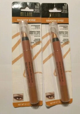 Milani shadow eyez pencil#12 golden bronze. lot of 2 new,sealed. - Image 1 of 4