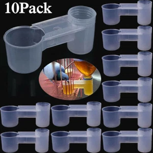 10-50 Pet Bird Feeder Drinker Cup Water Bottle Chicken Poultry Dove Pigeon Quail - Bild 1 von 14