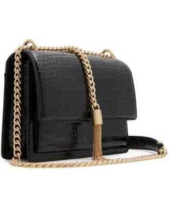 ALDO Miyabellx Cross Body Women's Handbags Black Gold - Picture 1 of 5