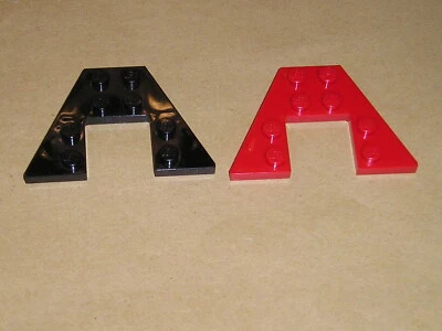 Lego 2x Platte Flügel Flügelplatte 4x6 mit Ausschnitt 2x2 47407 Farbauswahl (P 8 - Bild 1 von 3