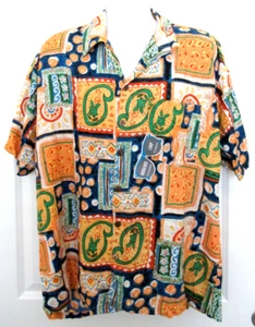 Vintage Roundy Bay Hawaiian Shirt Short Sleeve Size XL NWT - Picture 1 of 6