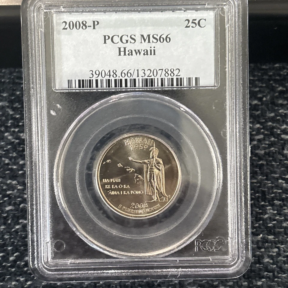 2008-P Washington State Quarter Hawaii PCGS MS66 Business Strike  - Image 1 of 2