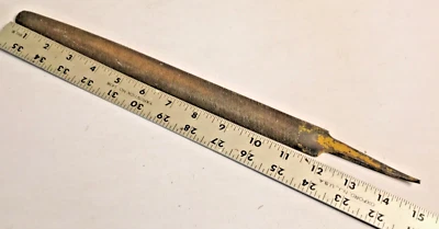 Vintage Lg 15” Total Length Disston USA File Flat & Half Round Double Cut Tool - Image 1 of 4