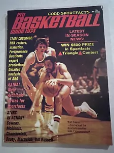 1974 Pro Basketball NEW YORK Knicks WALT FRAZIER NBA ABA Preview MARAVICH Wilt C - Picture 1 of 4