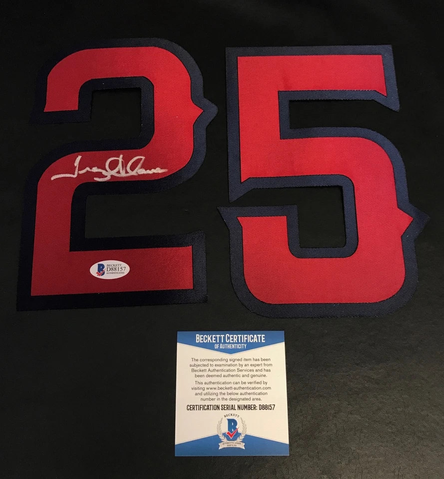 TROY GLAUS SIGNED AUTO ANAHEIM ANGELS JERSEY NUMBER KIT BECKETT BAS COA 2 - Image 1 of 1
