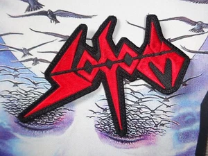 Thrash Metal Logo Shape Patch Venom Midnight Inepsy Bathory - Picture 1 of 1
