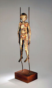 Antique 31in Bronze Japanese Meiji Boy on Stilts Sculpture- John Delorean Estate