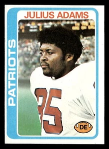 1978 Topps Julius Adams #401 EX New England Patriots - Picture 1 of 2