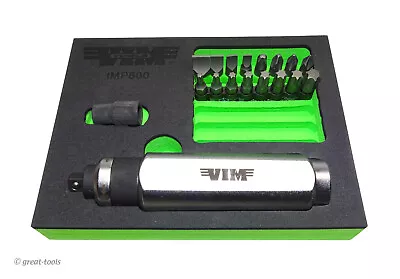VIM TOOLS: IMPACT DRIVER KIT – 3/8” drive tool – automotive fastener remover - Image 1 of 3