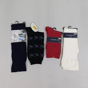 4 Pair Mixed Lot Women's Vintage NOS Extended Size Trouser Socks #8535 - Picture 1 of 13