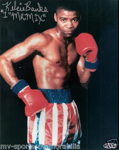 KELCIE BANKS "#1 MR. MIX" SIGNED BOXING 8x10 PHOTO ~MVSM COA - Picture 1 of 2
