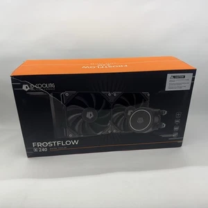 FROSTFLOW X 240 240mm AIO CPU Wasserkühler leise Dual 120mm Lüfter, weiße LED Pumpe - Bild 1 von 11
