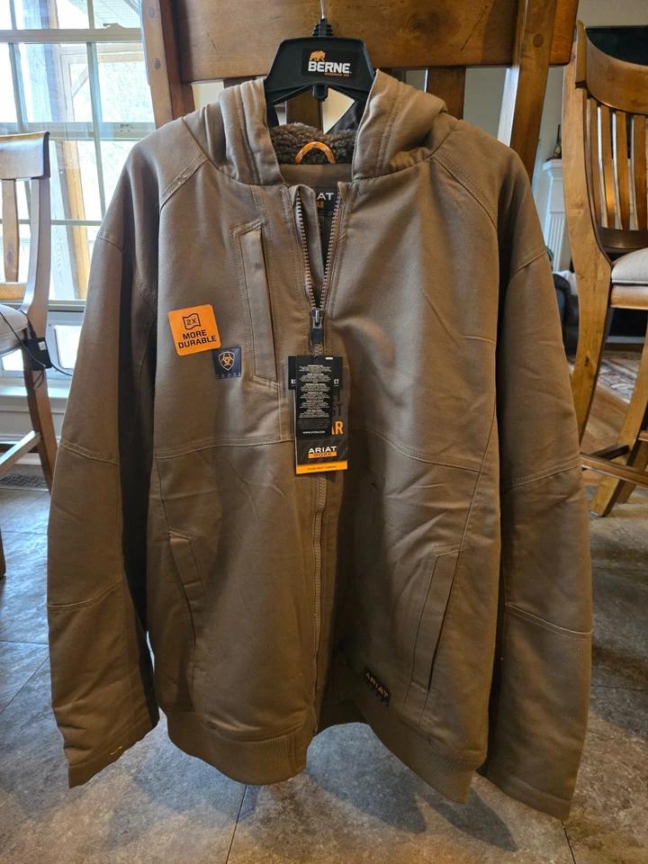 Barra de refuerzo Ariat Duramax para hombre invierno, nueva con etiquetas, XXL alta, marrón Foto 1 de 1