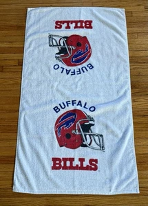 Toalla de playa de fútbol americano NFL Buffalo Bills de colección años 90 NFL casco raro - Imagen 1 de 4
