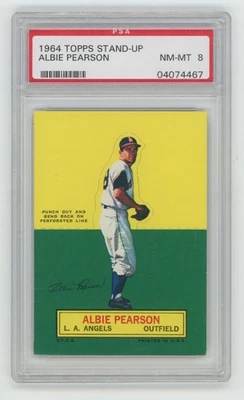 1964 Topps Stand Up 55 Pearson PSA 8 694696  - Image 1 of 2