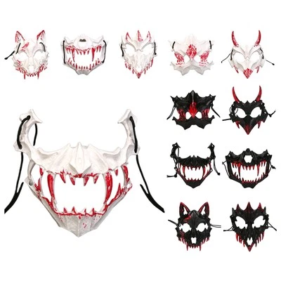 1Pcs Skeleton Masks Halloween Animal Skull Mask Stage Show Half Face Cover - Image 1 of 3