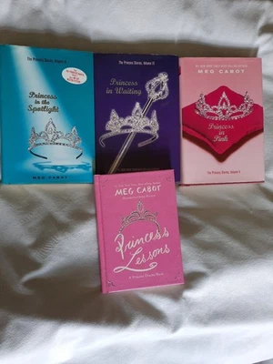 Hardcover Princess Diaries Books By Meg Cabot Pre-owned Lot Of 4 - Image 1 of 4
