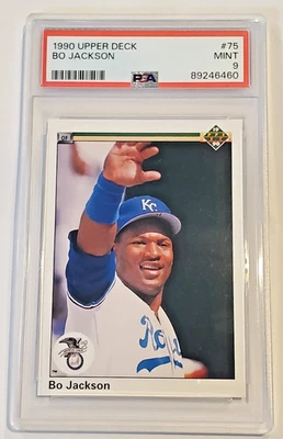 1990 Upper Deck Bo Jackson #75 PSA 9 Royals OF - Imagem 1 de 2