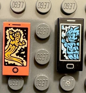 LEGO Smartphone Tiles Pink Tile Ghost & Black Ninjago Cell Phone Minifigure Acc. - Picture 1 of 1