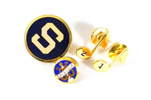 Vintage SPEBSQSA Barbershop Harmony Society Musiker Anstecknadeln Musik Note Pin - Bild 1 von 8