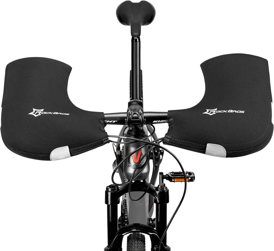 ROCKBROS Mitones de Manillar de Bicicleta Bicicleta Pogies Invierno Cálido Cubierta Térmica A Prueba de Viento Foto 1 de 4