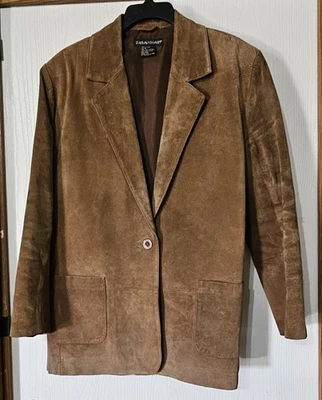 Vintage Savannah 100% Suade Leather Blazer Jacket Women’s Size 12 - Image 1 of 4