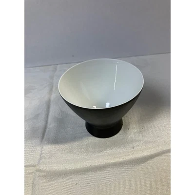 Rosenthal LeBart Raymond Loewy Ebony Black Footed Bowl Germany - Image 1 of 4