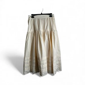 Philosophy Damen Gr.M Maxirock Stufen Creme Voll Feminin Fee Neu 6422 - Bild 1 von 10