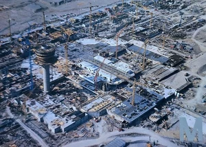 AK München Flughafen Baustelle 1988 - Picture 1 of 2