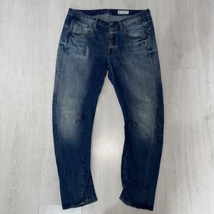 G STAR ARC 3D BTN LOW BOYFRIEND BLUE JEANS WOMEN’S W30 L32 - Picture 1 of 11