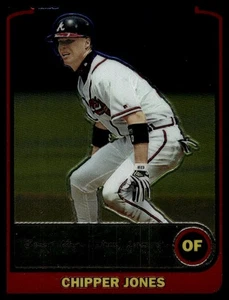 2003 Bowman Chrome #133 Chipper Jones Atlanta Braves Baseball Card - Picture 1 of 2