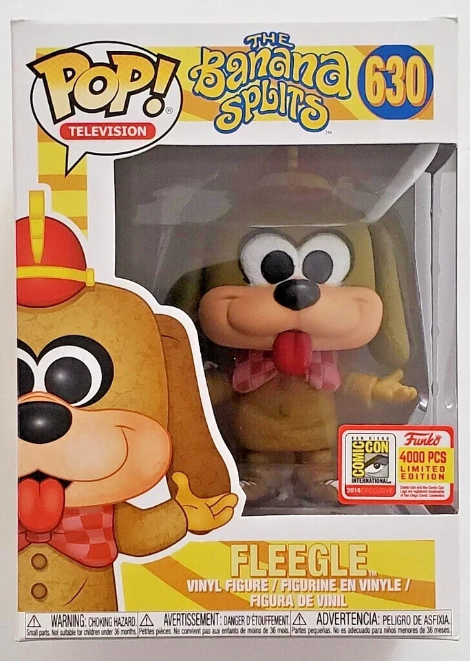 RARE FLEEGLE BANANA SPLITS OFFICIAL SDCC 630 Funko Pop Vinyl New in Mint Box+P/P Foto 1 de 1