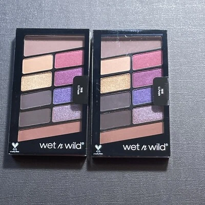 2x Wet N Wild Color Icon 10 Color Eyeshadow Palette #761B V.I. Purple - Image 1 of 4