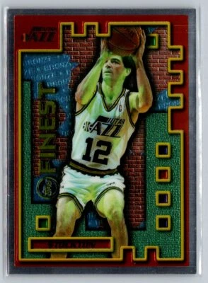 1995-96 Finest #M29 John Stockton Mystery Borderless Silver - Image 1 of 2