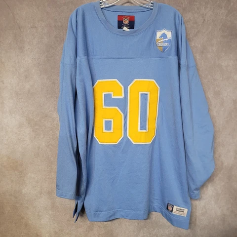 Vintage Gridiron Classic Reebok San Diego Chargers #60 Throwback Jersey Mens 2XL Cover