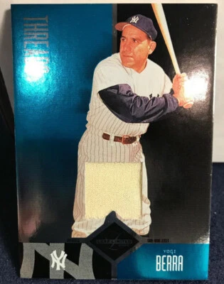 JERSEY YOGI BERRA 2004 HOJA LIMITADA Azul/Verde #10/25 Yankees B3 Foto 1 de 3