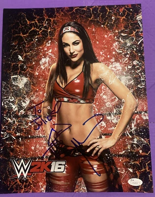 Foto firmada por Brie Bella WWE 2K16 11x14 certificado de autenticidad JSA (ESTA FOTO ES PERSONALIZADA) Foto 1 de 4
