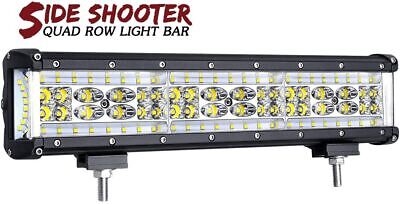 14  300W Side Shooter LED Light Bar Quad Row Off Road Driving Lights Spot Combo • 66.06€