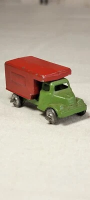 Lote de camiones de mudanza de ácaros de metal Barclay vintage de los años 40 rojo verde plata Foto 1 de 4