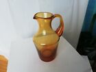 Small vintage amber glass jug Whitefriars ? 